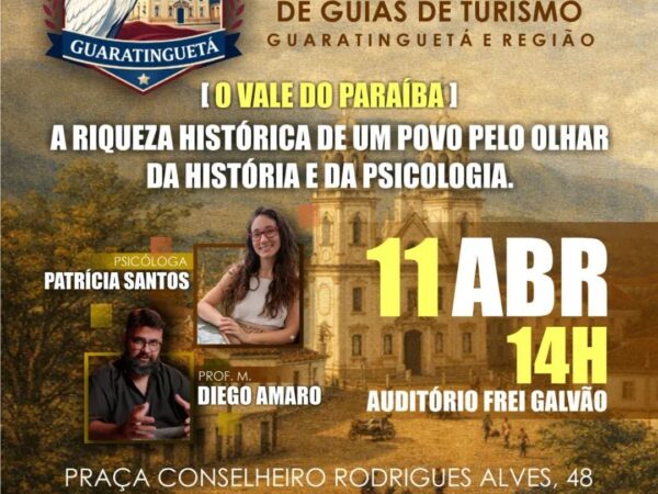 II Encontro de Guias de Turismo será realizado em Guaratinguetá