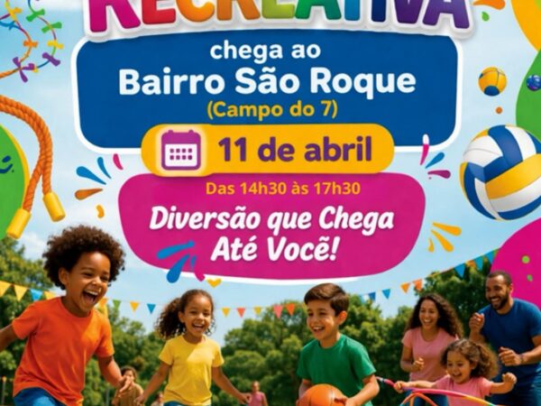 Bairro São Roque, em Lorena, recebe Caravana Recreativa no sábado (11)