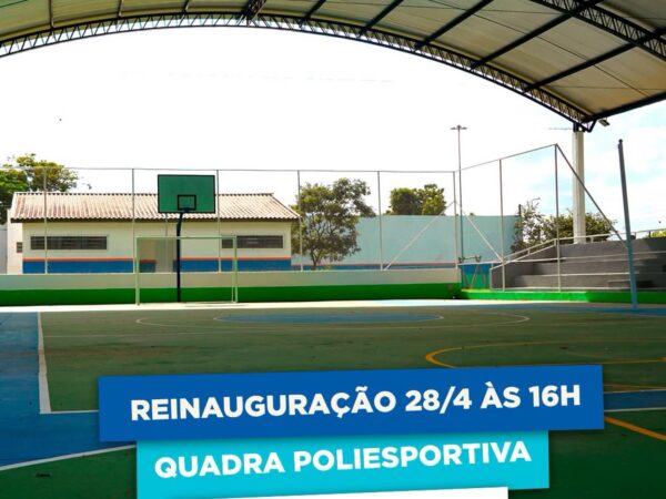 Prefeitura de Lorena convida para reinauguração da quadra poliesportiva da Ponte Nova
