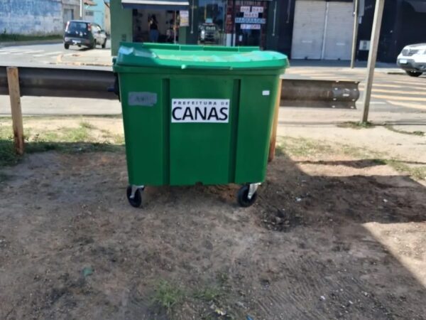 Canas instala contêineres pela cidade para facilitar descarte correto do lixo