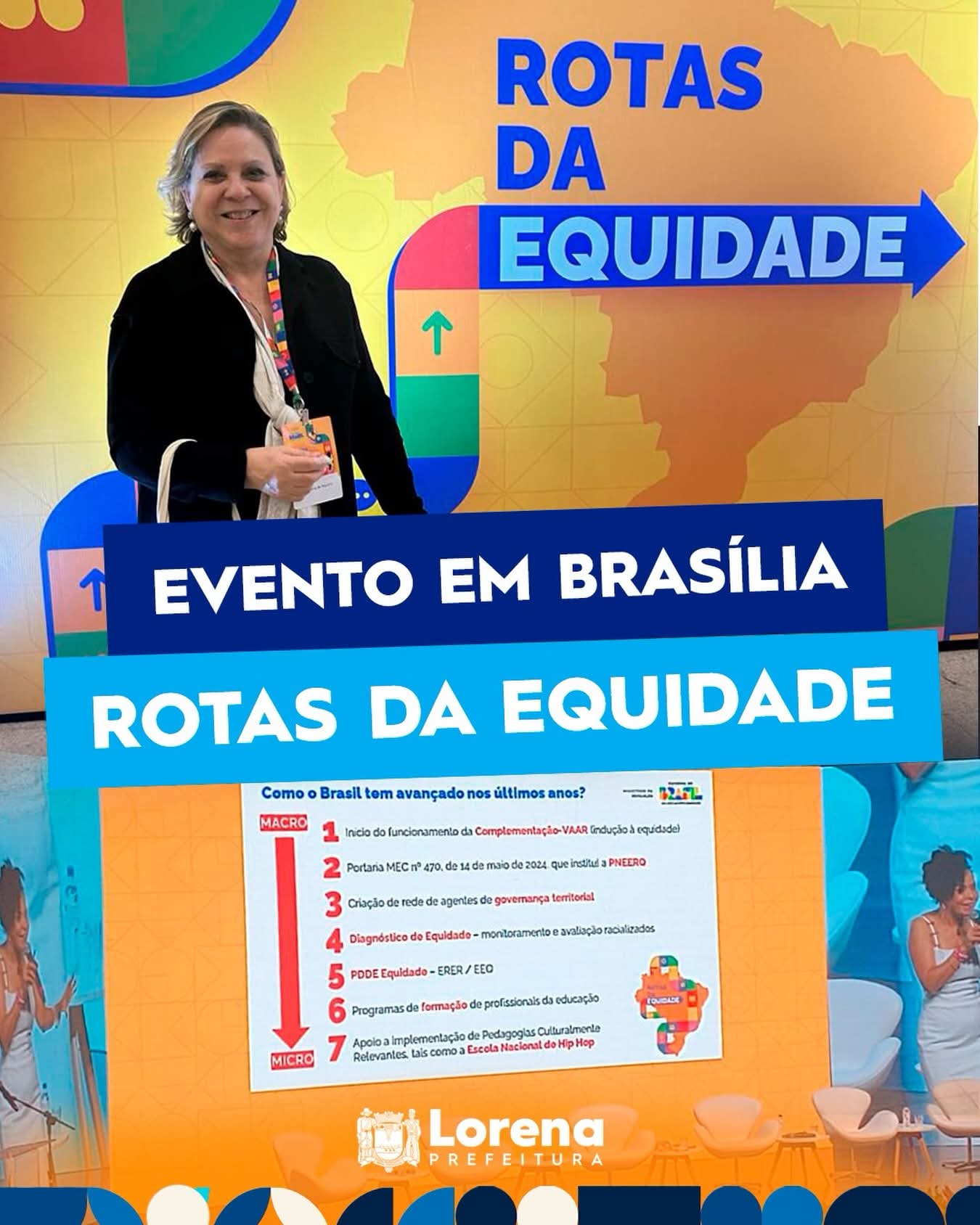 Lorena participa de encontro nacional sobre equidade na educação promovido pelo MEC