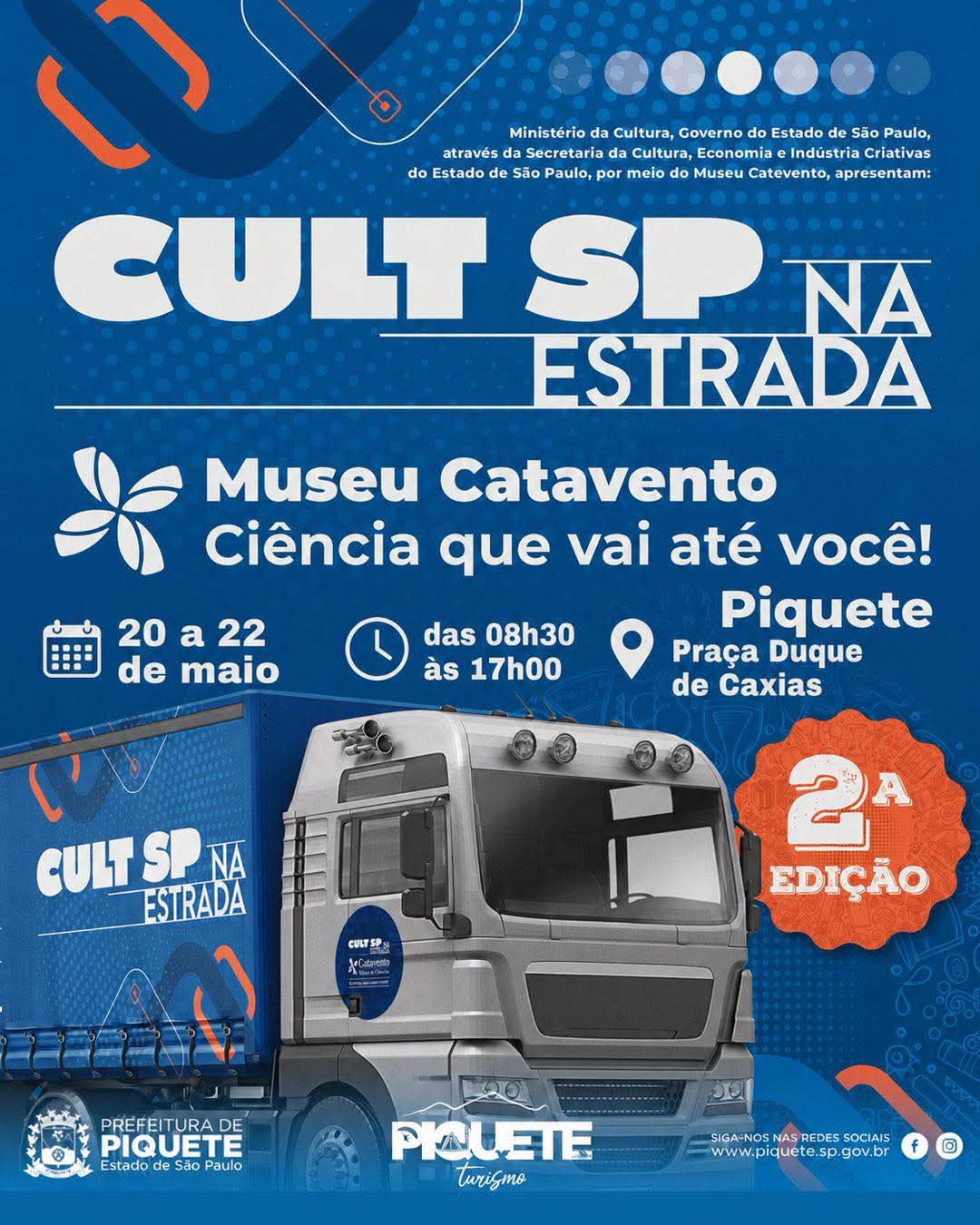 Piquete convida população para prestigiar projeto CultSP na Estrada