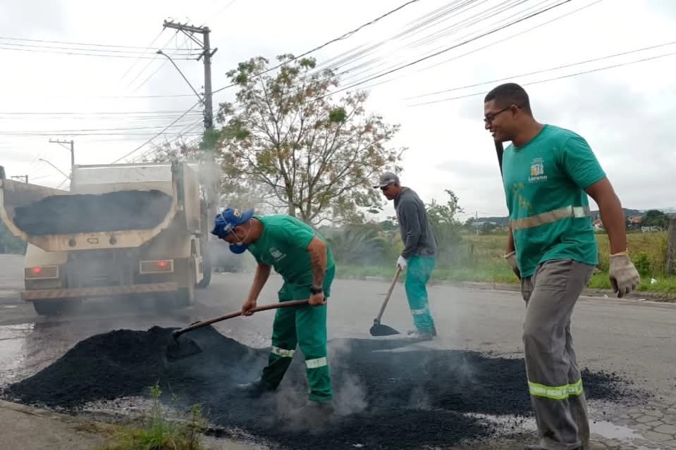 Em Lorena, Prefeitura realiza serviços de manutenção em diversos bairros