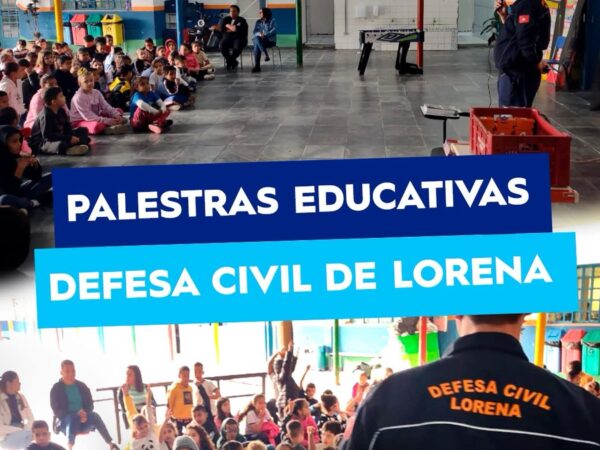 Defesa Civil de Lorena inicia projeto de palestras educativas nas escolas