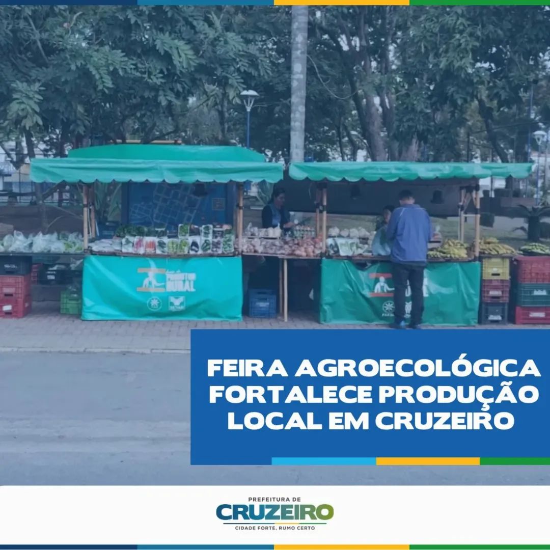 Feira Agorecológica fortalece produção local em Cruzeiro