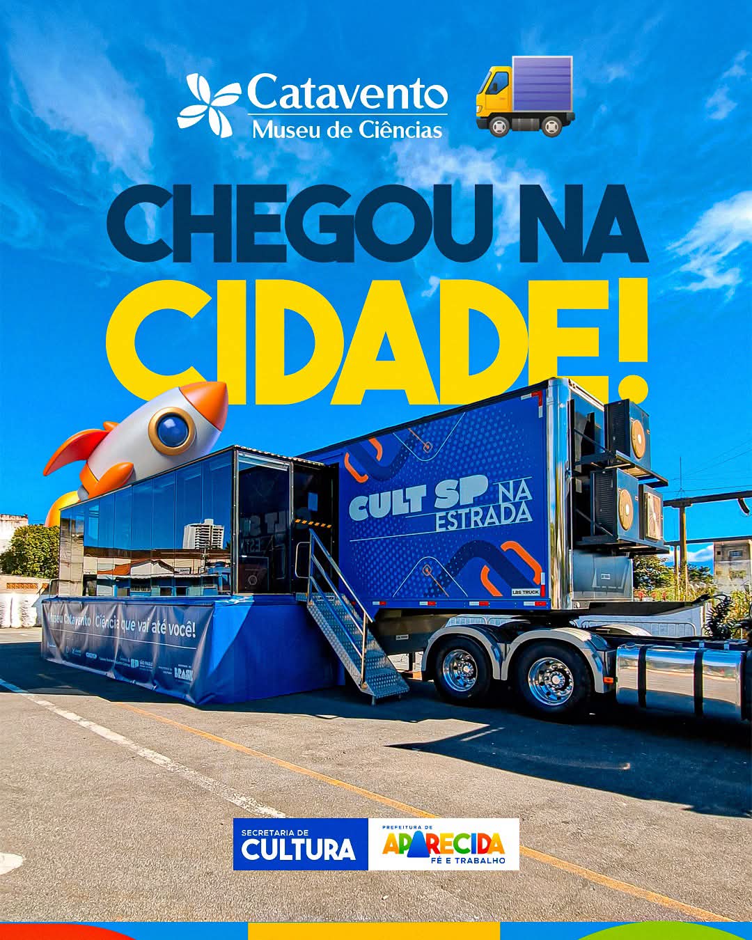 Carreta do Museus Catavento fica em Aparecida até amanhã (1)
