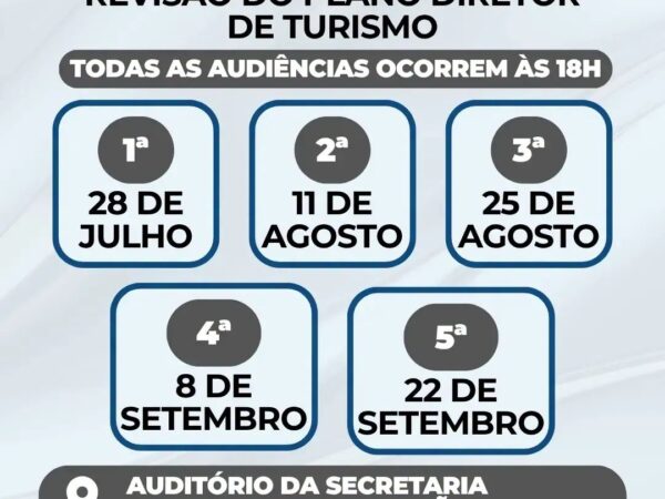 Prefeitura de Guará promove audiências públicas para revisão do Plano Diretor de Turismo