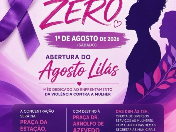 Caminhada “Feminicídio Zero” marca a abertura do Agosto Lilás em Lorena