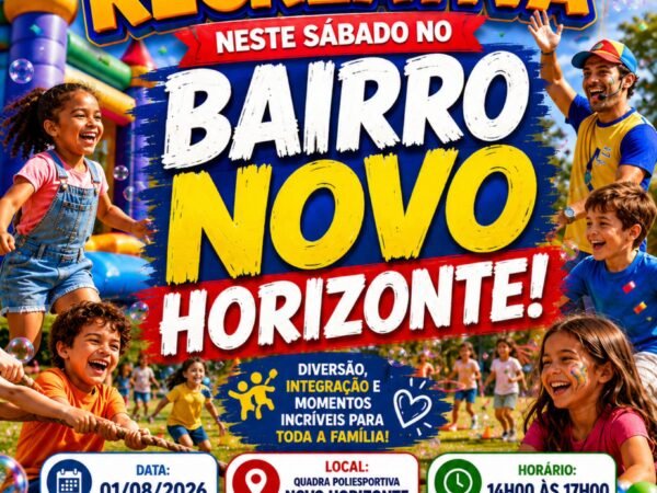 Bairro Novo Horizonte recebe Caravana Recreativa no sábado (1)