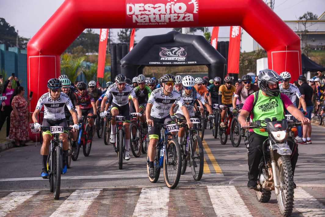 3ª Etapa do Desafio Natureza reúne um grande número de ciclistas em Lorena