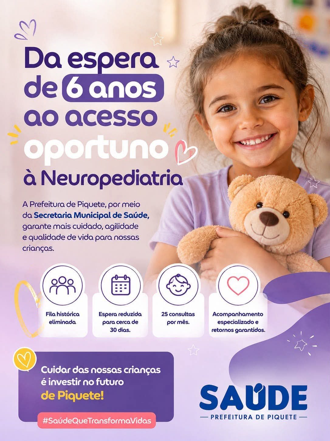 Da espera de seis anos ao acesso oportuno à Neuropediatria, em Piquete