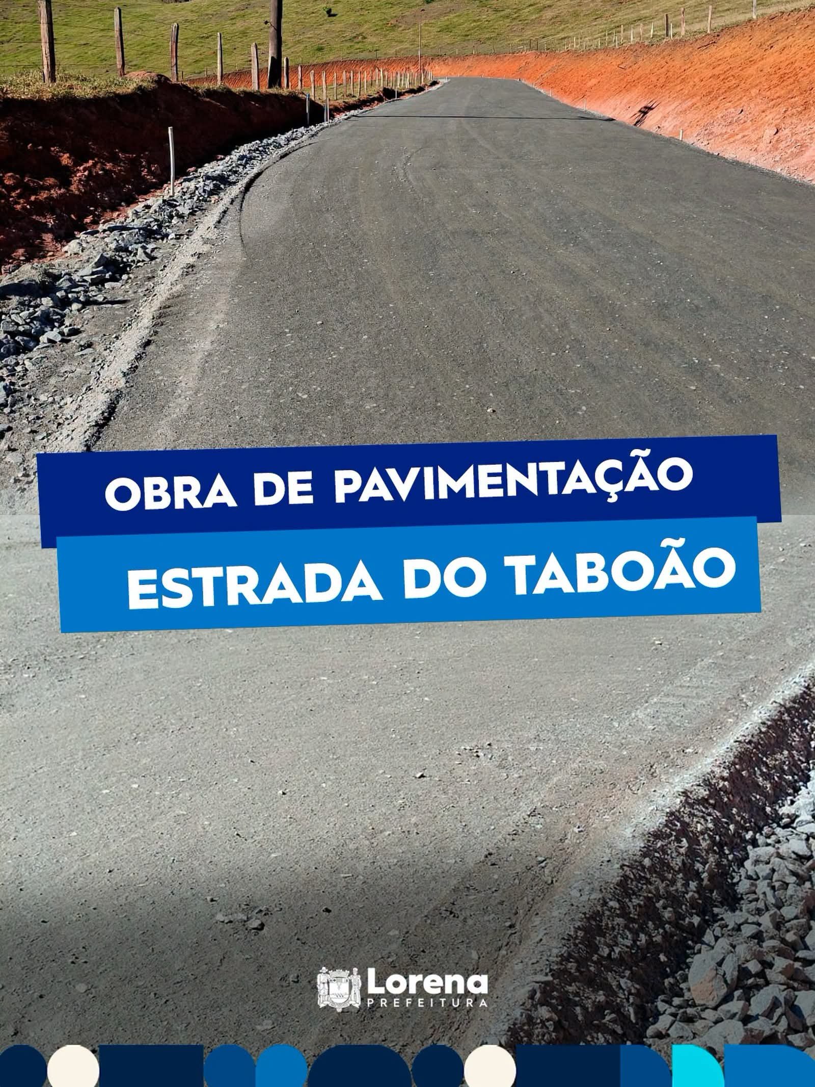 Confira o andamento da obra de pavimentação da Estrada do Taboão