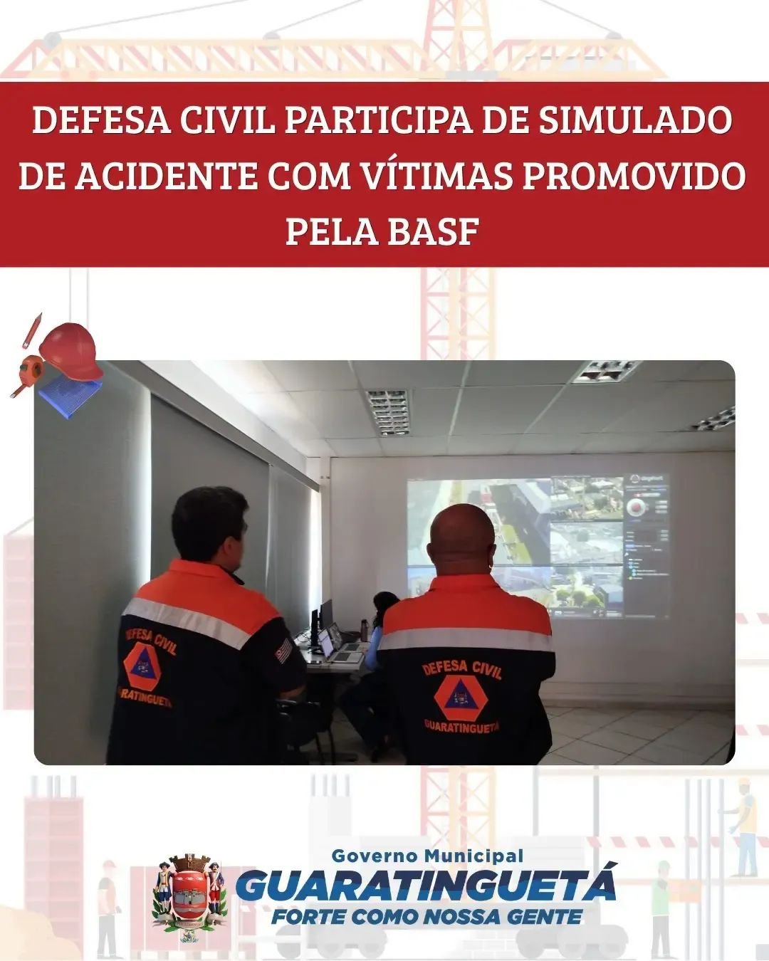 Defesa Civil participa de simulado de acidente com vítimas promovido pela BASF