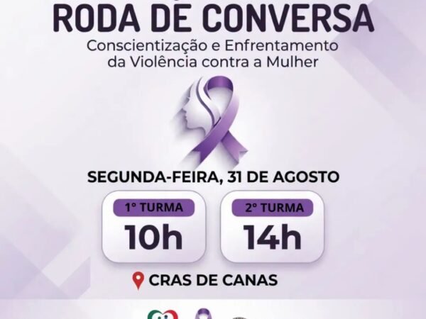 Canas realiza roda de conversa neste Agosto Lilás