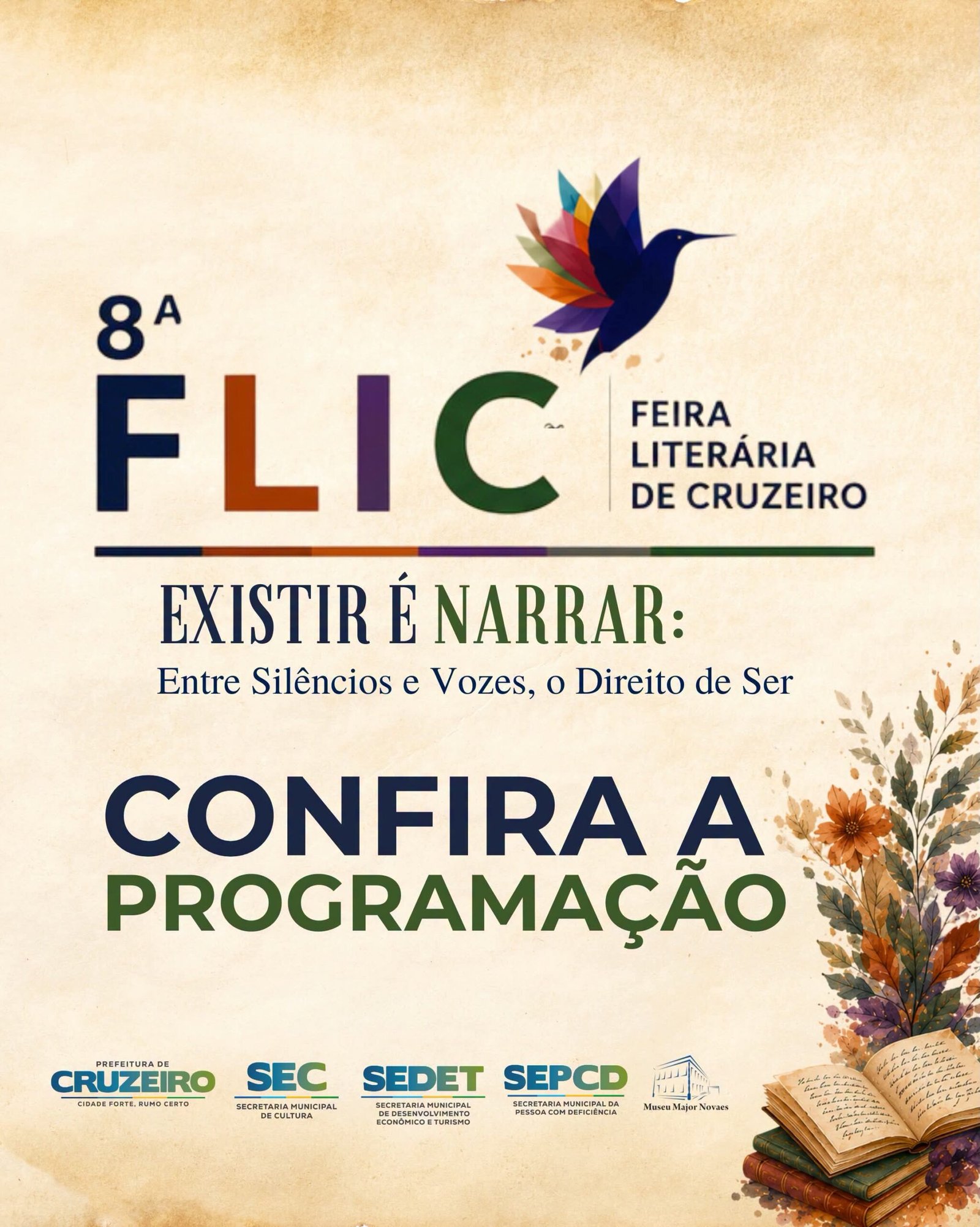 Prefeitura de Cruzeiro apresenta a programação oficial da FLIC 2026