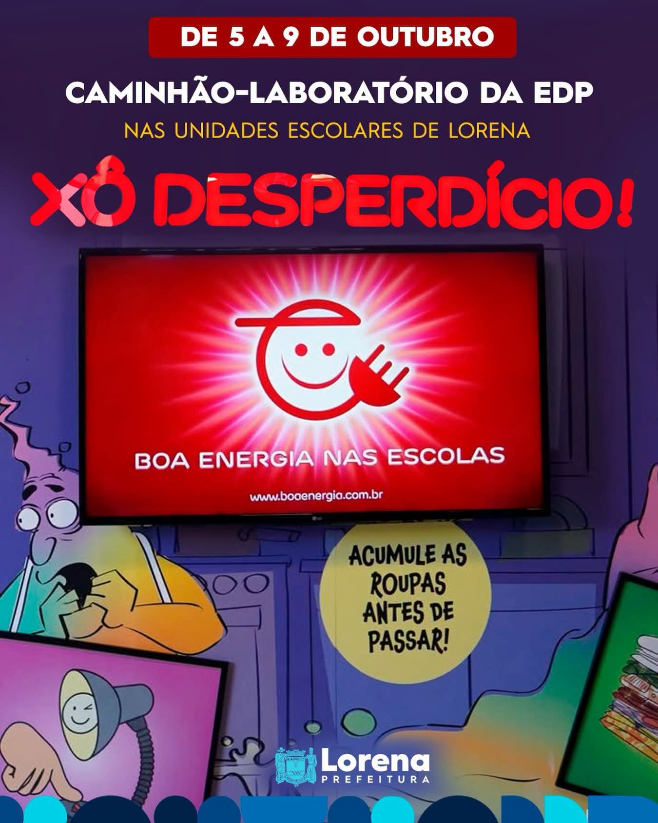 Escolas de Lorena participam do Programa EDP e recebem Unidade Móvel