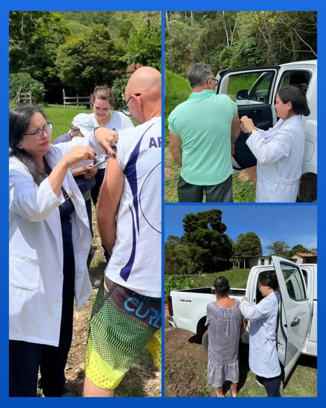 Saúde de Guará realiza ação de vacinação casa a casa na zona rural
